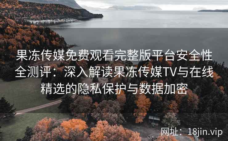 果冻传媒免费观看完整版平台安全性全测评:深入解读果冻传媒TV与在线精选的隐私保护与数据加密 果冻传媒免费观看完整版平台安全性全测评:深入解读果冻传媒TV与在线精选的隐私保护与数据加密