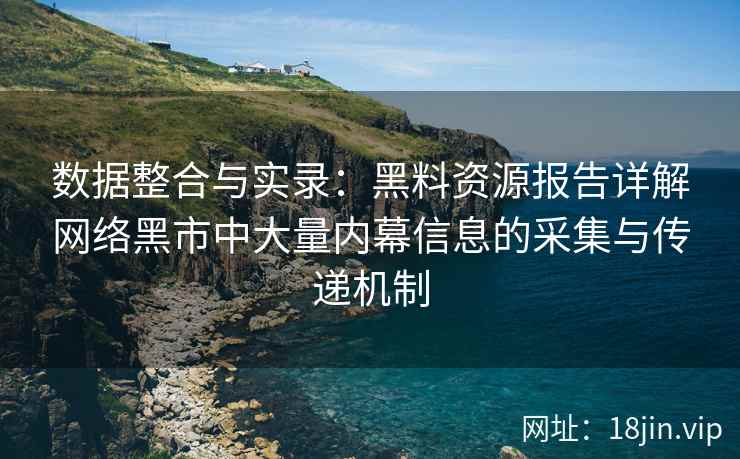 数据整合与实录：黑料资源报告详解网络黑市中大量内幕信息的采集与传递机制